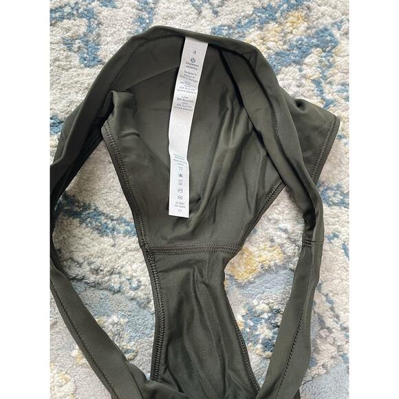Lululemon Women’s Size 4 Swim Bikini Bottom Green Olive Green - Picture 5 of 6